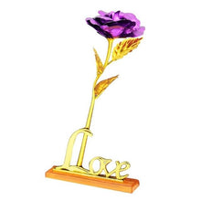 Load image into Gallery viewer, 24K Foil Plated Rose Gold Rose